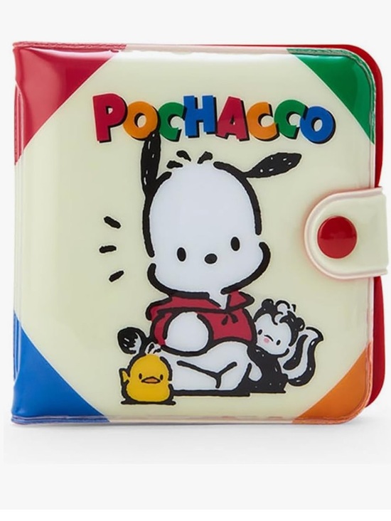 Sanrio Handbags - Sanrio Pochacco Red Vinyl Card Holder with Cream Snap
